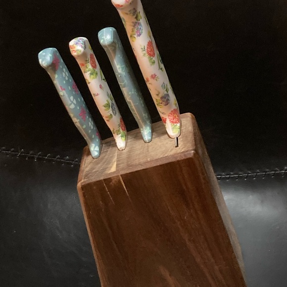 🔪Pioneer Woman Cutlery Set with Wooden Block 🔪 - Picture 4 of 11